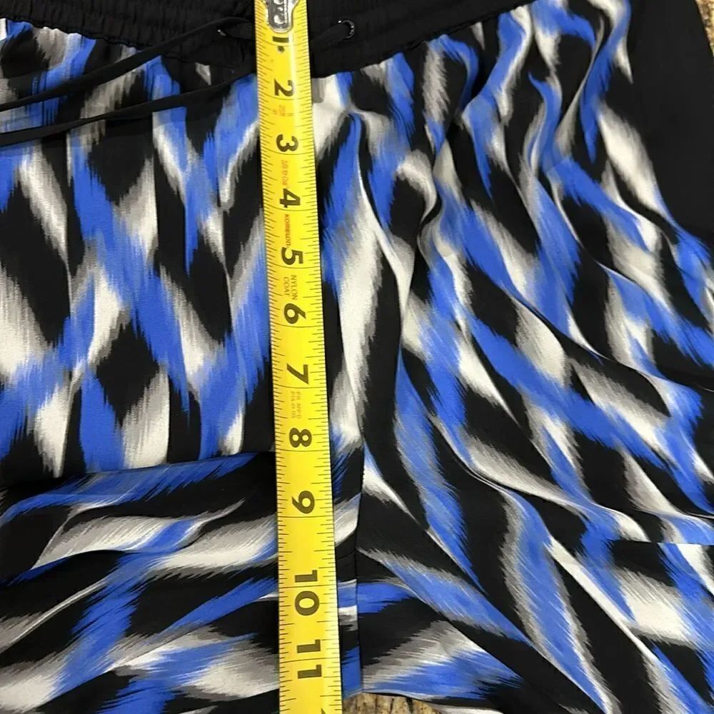 Cache Drawstring Waist Straight Leg Mid Rise Printed Pants Size 8 - Picture 10 of 10